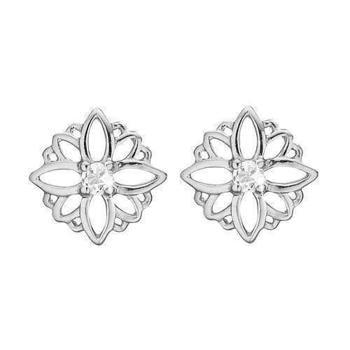 Christina Natural Flower Åben blomst med Topaz, model 671-S34 køb det billigst hos Guldsmykket.dk her